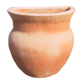 Vaso parete liscio in Terracotta
