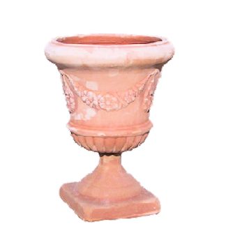 Articolo 31745 calice con festoni in terracotta