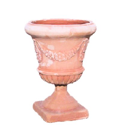 Articolo 31745 calice con festoni in terracotta