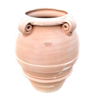 Articolo 520754ricci Orcio con 4 riccioli bucati in terracotta cm80