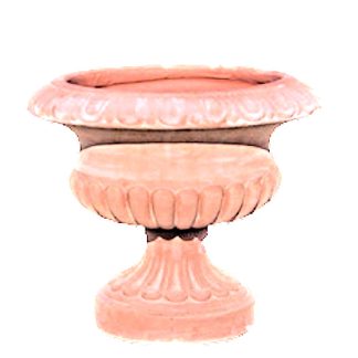 Calice rigato in terracotta