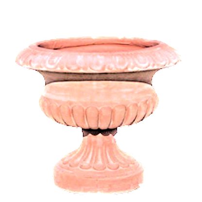 Calice rigato in terracotta