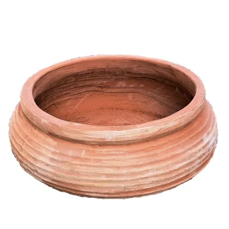 Articolo 14160 ciotola rigata in terracotta