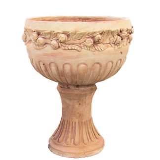 Articolo 32155 calice coppa frutta in terracotta