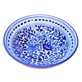 Articolo 037arablu ciotola ceramica arabesco blu