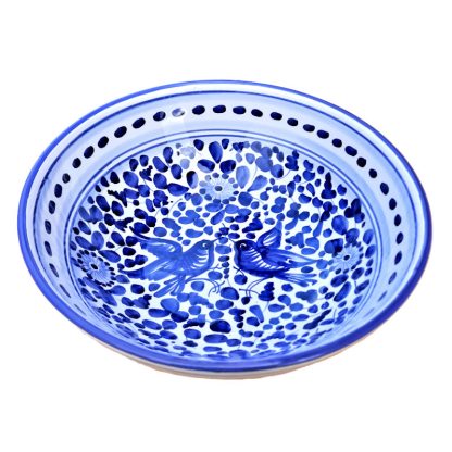 Articolo 037arablu ciotola ceramica arabesco blu