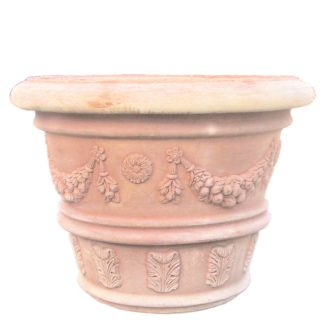 Articolo 100grande vaso grande classico decorato in terracotta