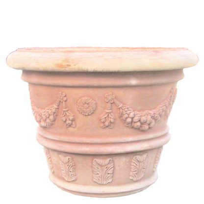 Articolo 100grande vaso grande classico decorato in terracotta