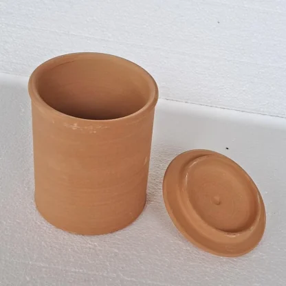 Barattolo cucina con coperchio semilavorato in terracotta articolo 0g1 - immagine 2