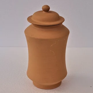 Vaso  albarello farmacia semilavorato in terracotta articolo 0a0biscotto